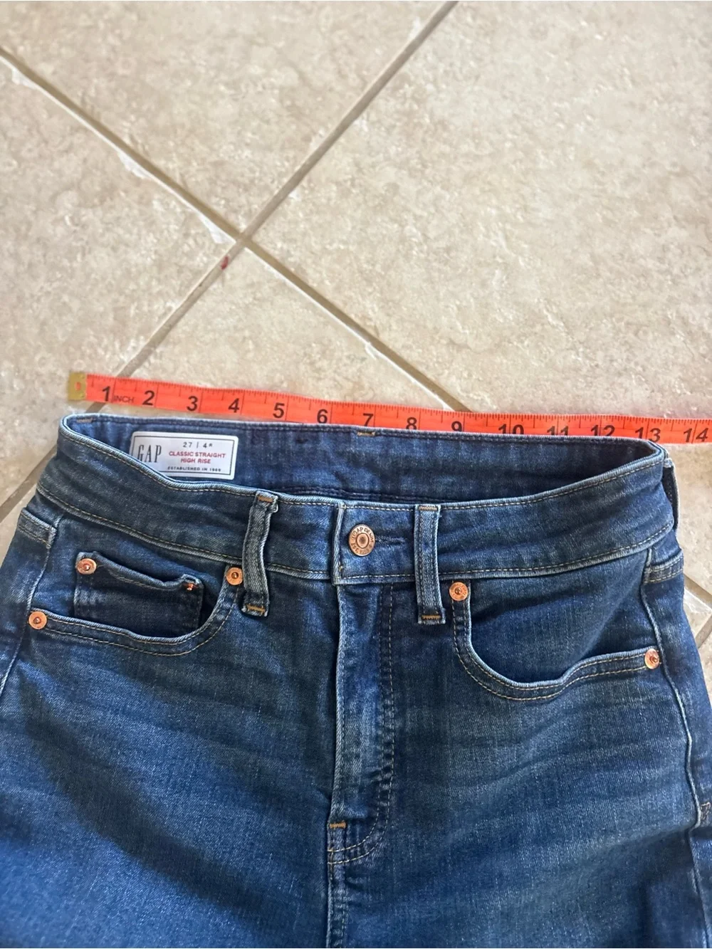 Dark Blue Women's Straight-Leg Jeans
